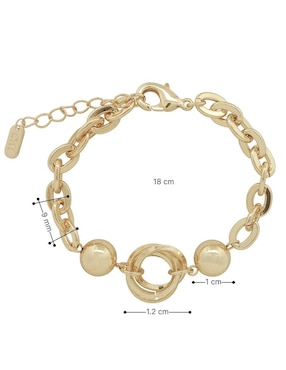 Pulsera Horoz 18 K con acabado chapa de oro