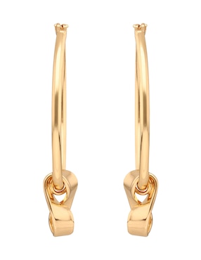 Aros nine west con acabado brillante