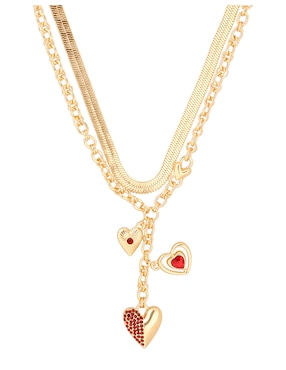 Collar de corazón Nine West Heart Trend 22 k