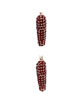 Arete corto de corazón Nine West con acabado brillante