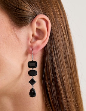 Aretes Lauren Ralph Lauren con acabado brillante