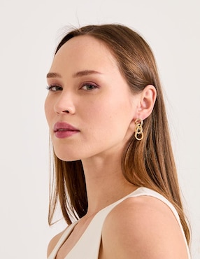 Aretes Lauren Ralph Lauren con acabado pulido