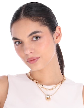 Collar de nudo Nine West Golden Ribbon