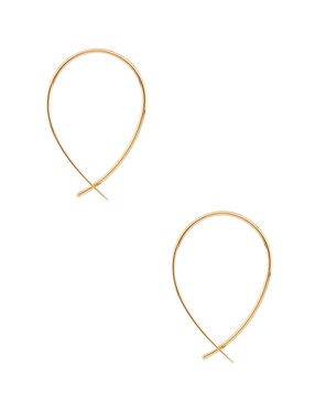 Aretes largos Lauren Ralph Lauren Cassandra con acabado brillante