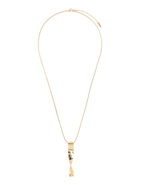 Collar con dije Nine West Golden Ribbon