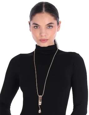 Collar con dije Nine West Golden Ribbon