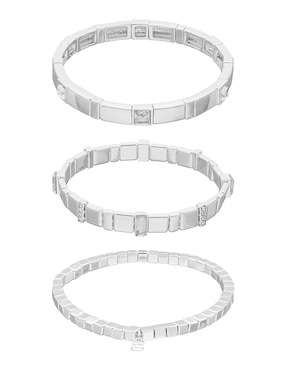 Set de pulsera Nine West Social Tiles