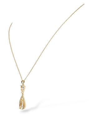 Aretes y collar de gota Og zirconia