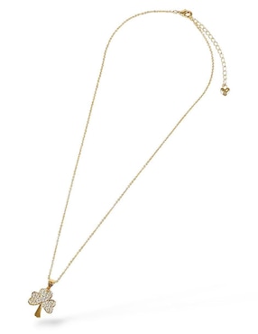 Aretes y collar de trébol Og zirconia