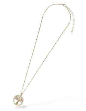 Aretes y collar de árbol Og zirconia