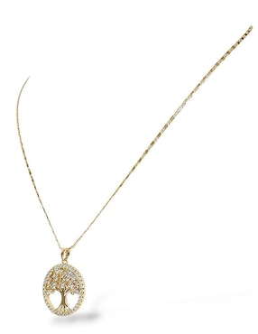 Aretes y collar de árbol Og zirconia
