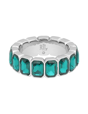 Anillo circular Lauren Ralph Lauren Noella zirconia cúbica brillante