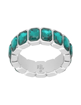 Anillo circular Lauren Ralph Lauren Noella zirconia cúbica brillante