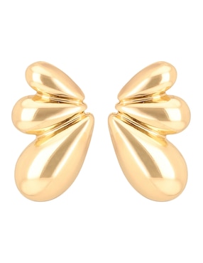 Aretes cortos Anne Klein Wish List con acabado pavé
