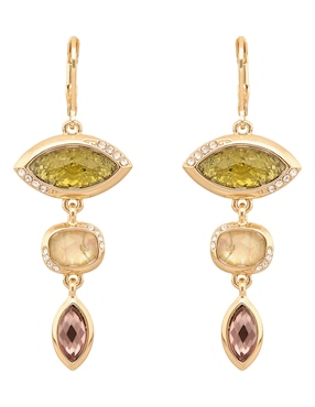 Aretes largos Anne Klein con acabado pavé