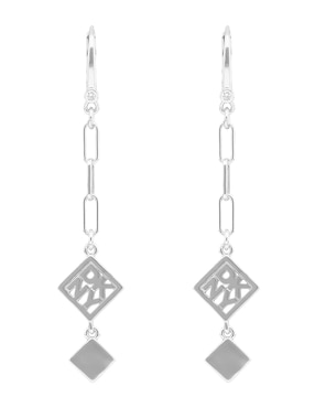 Aretes cortos de rombo Dkny Kalina con acabado pulido
