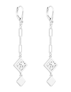 Aretes cortos de rombo Dkny Kalina con acabado pulido