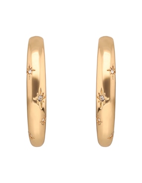 Arracadas Anne Klein Shimmer & Shine con acabado brillante circonita