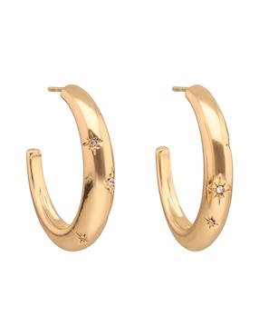 Arracadas Anne Klein Shimmer & Shine con acabado brillante circonita