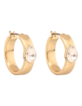 Aretes cortos DKNY Josie con acabado pavé
