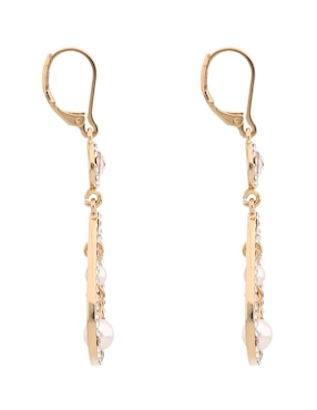 Aretes largos Anne Klein con acabado pavé circonita
