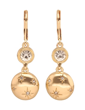 Aretes cortos Anne Klein Shimmer & Shine con acabado brillante zirconia cúbica