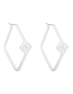 Arracadas de rombo Dkny Kalina con acabado pulido