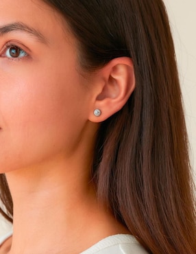 Arete corto circular Oro Angelus