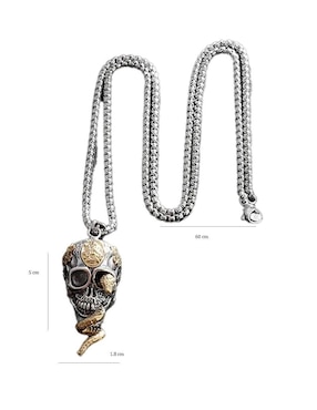 Collar con dije de calavera Nira Calaveras