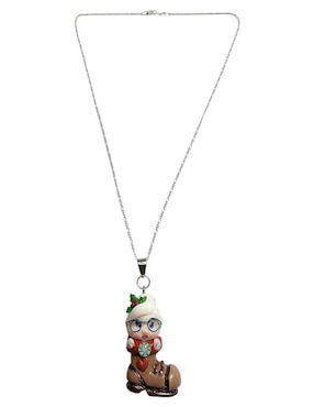 Collar navidad de niña Limerence By Claudia Herrera Abuelita En Bota de plata P 925
