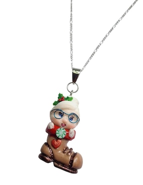 Collar navidad de niña Limerence By Claudia Herrera Abuelita En Bota de plata P 925