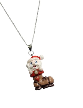 Collar Santa Claus Limerence By Claudia Herrera de plata P 925
