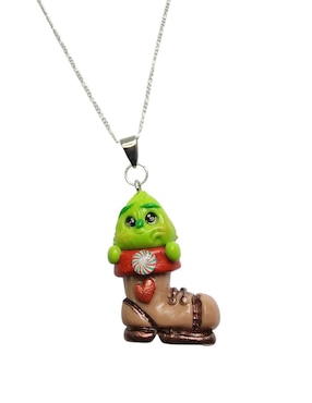 Collar navidad Limerence By Claudia Herrera Grinch de plata P 925