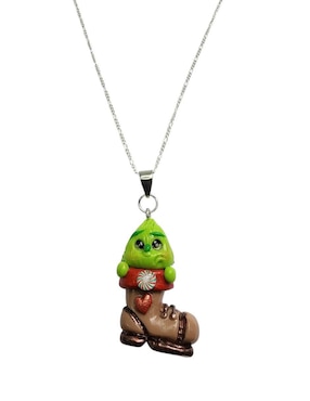 Collar navidad Limerence By Claudia Herrera Grinch de plata P 925