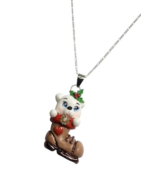 Collar navidad de oso Limerence By Claudia Herrera Dulzura de plata P 925