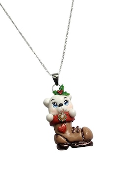 Collar navidad de oso Limerence By Claudia Herrera Dulzura de plata P 925