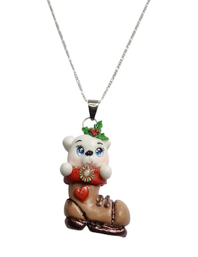 Collar navidad de oso Limerence By Claudia Herrera Dulzura de plata P 925