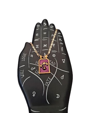 Collar con dije de signo zodiacal Nira Constelaciones de oro laminado 10 K