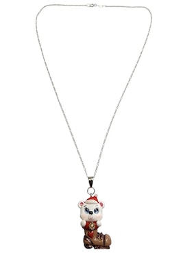 Collar navidad de oso Limerence By Claudia Herrera de plata P 925