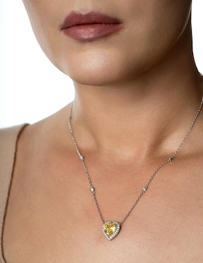 Collar de corazón Gladkova Joyería de plata P 925