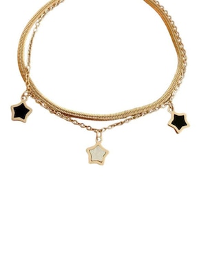 Pulsera Moon de oro laminado 8 k con acabado pulido