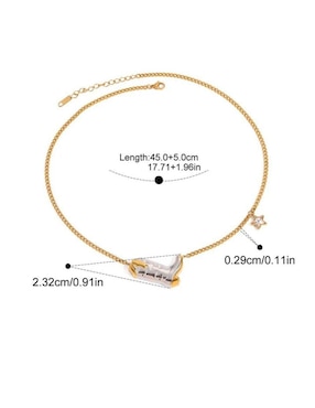 Collar de estrella Moon de oro laminado 10 K