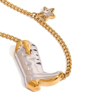 Collar de estrella Moon de oro laminado 10 K