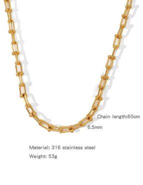 Collar Moon de oro laminado 10 K