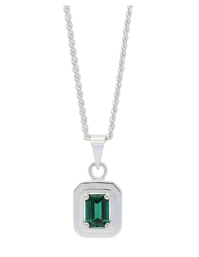 Collar con dije rectangular Crixus Joyeria