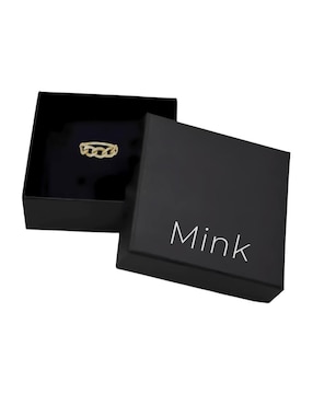 Anillo de cadena Mink P 925 de plata brillante