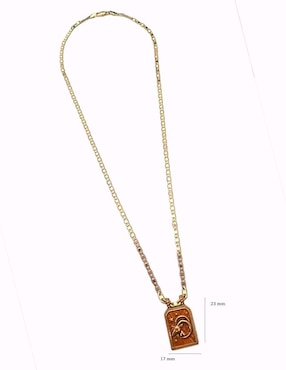 Collar con dije de signo zodiacal Nira Constelacion de oro laminado 10 K
