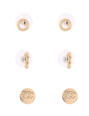 Set de aretes Lauren Ralph Lauren con acabado brillante