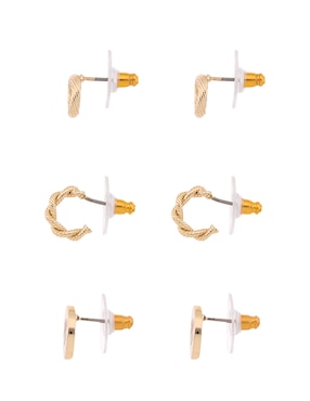 Set de aretes Lauren Ralph Lauren con acabado brillante