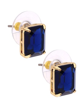 Broqueles rectangular Lauren Ralph Lauren con acabado brillante